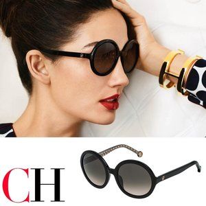 🖤 NEW Carolina Herrera Black Round Sunglasses